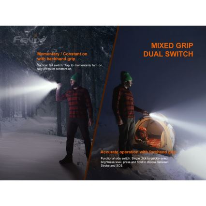 Fenix LD22V20 - Wiederaufladbare LED-Taschenlampe LED/USB IP66 800 lm 220 Std.