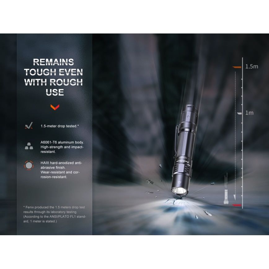 Fenix PD35R - LED Wiederaufladbare Taschenlampe LED/USB/2xCR123A IP68 1700 lm 100 h 3400 mAh