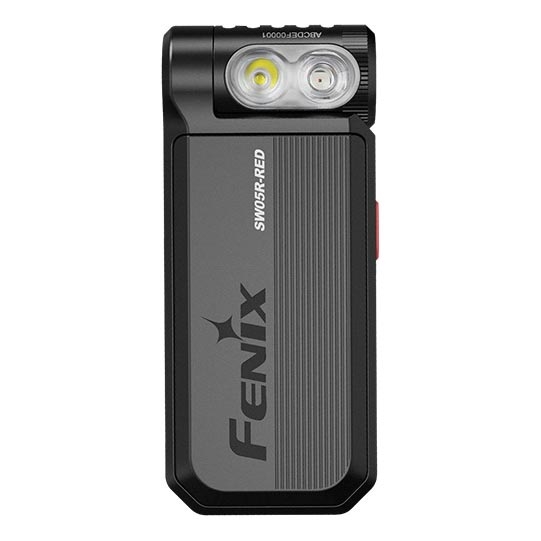 Fenix SW05RREDBLC - Dimmbare, aufladbare LED-Taschenlampe LED/USB IPX6 150 lm 49 h 700 mAh schwarz
