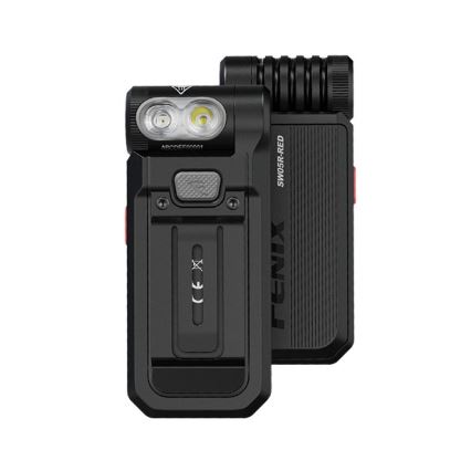 Fenix SW05RREDBLC - Dimmbare, aufladbare LED-Taschenlampe LED/USB IPX6 150 lm 49 h 700 mAh schwarz