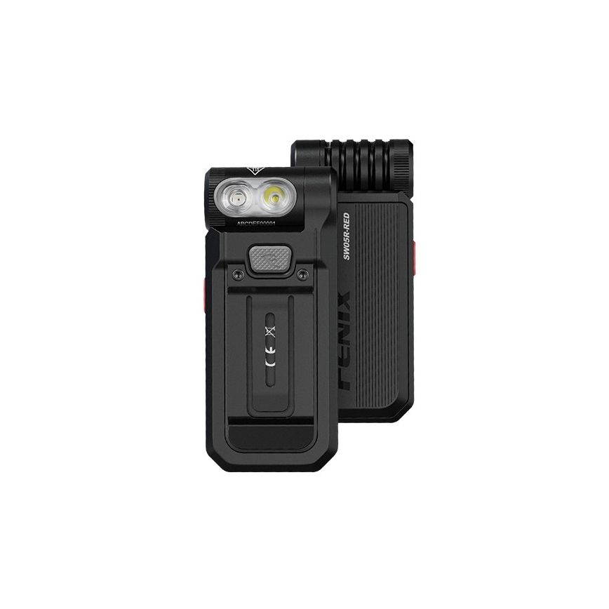 Fenix SW05RREDBLC - Dimmbare, aufladbare LED-Taschenlampe LED/USB IPX6 150 lm 49 h 700 mAh schwarz
