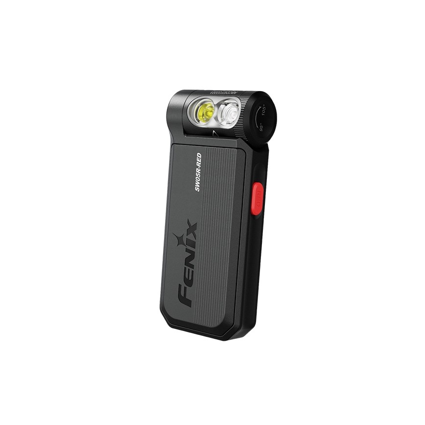 Fenix SW05RREDBLC - Dimmbare, aufladbare LED-Taschenlampe LED/USB IPX6 150 lm 49 h 700 mAh schwarz