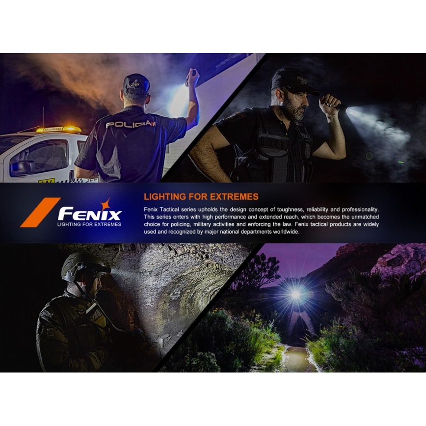 Fenix SW05RUVBLC - Dimmbare, aufladbare LED-Taschenlampe LED/USB IPX6 150 lm 49 h 700 mAh schwarz