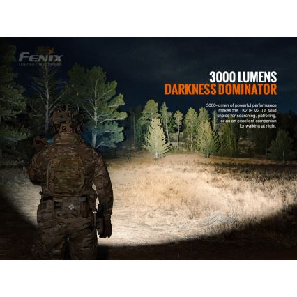 Fenix TK20RV20 - Taktische wiederaufladbare LED-Taschenlampe LED/USB IP68 3000 lm 48 Std