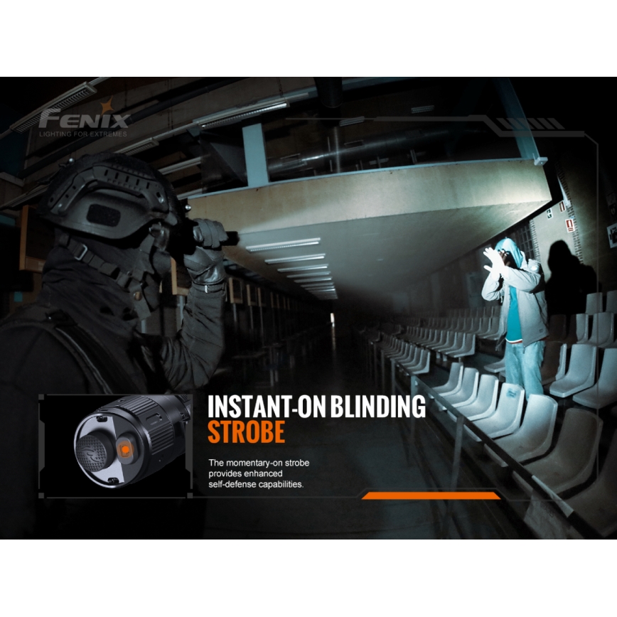 Fenix TK20RV20 - Taktische wiederaufladbare LED-Taschenlampe LED/USB IP68 3000 lm 48 Std