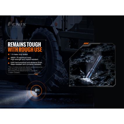 Fenix TK20RV20 - Taktische wiederaufladbare LED-Taschenlampe LED/USB IP68 3000 lm 48 Std