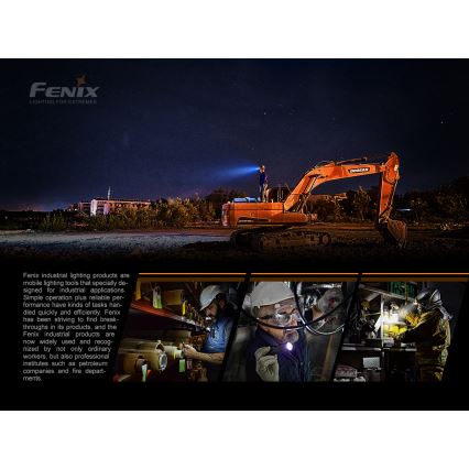 Fenix WT16R - LED Wiederaufladbare Taschenlampe 2xLED/USB IP66