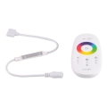 Fernbedienung für RGBW LED-Streifen 12-24V 2,4GHz 2xAAA + Controller