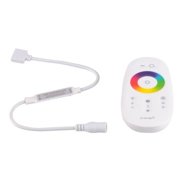 Fernbedienung für RGBW-LED-Streifen 12-24V 2,4GHz 2xAAA + Controller