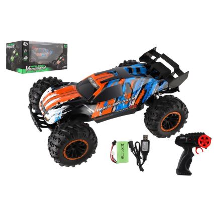 Ferngesteuerter RC-Buggy 7,4V/500 mAh, blau/orange