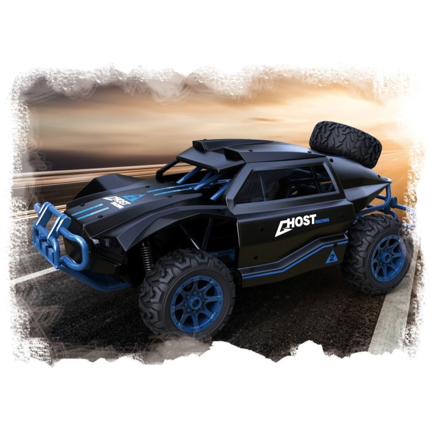 Ferngesteuertes Rallye-Auto schwarz/blau