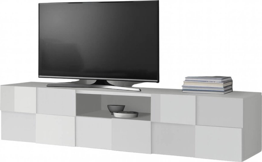 Fernsehtisch SERIAN in Weiß