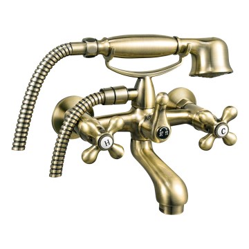 FERRO - Badewannenset mit Armatur ANTICA RETRO Bronze