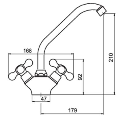 FERRO - Küchenarmatur ANTICA Bronze