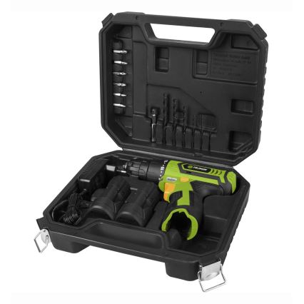 Fieldmann - Akku-Bohrmaschine mit Zubehör 12V 1300 mAh