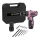 Fieldmann - Akku-Bohrmaschine mit Zubehör 12V 1300 mAh rosa/schwarz