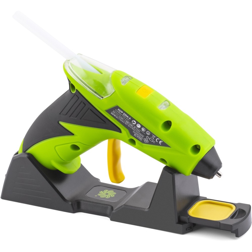 Fieldmann - Akku-Heißklebepistole 4V 1500 mAh grün