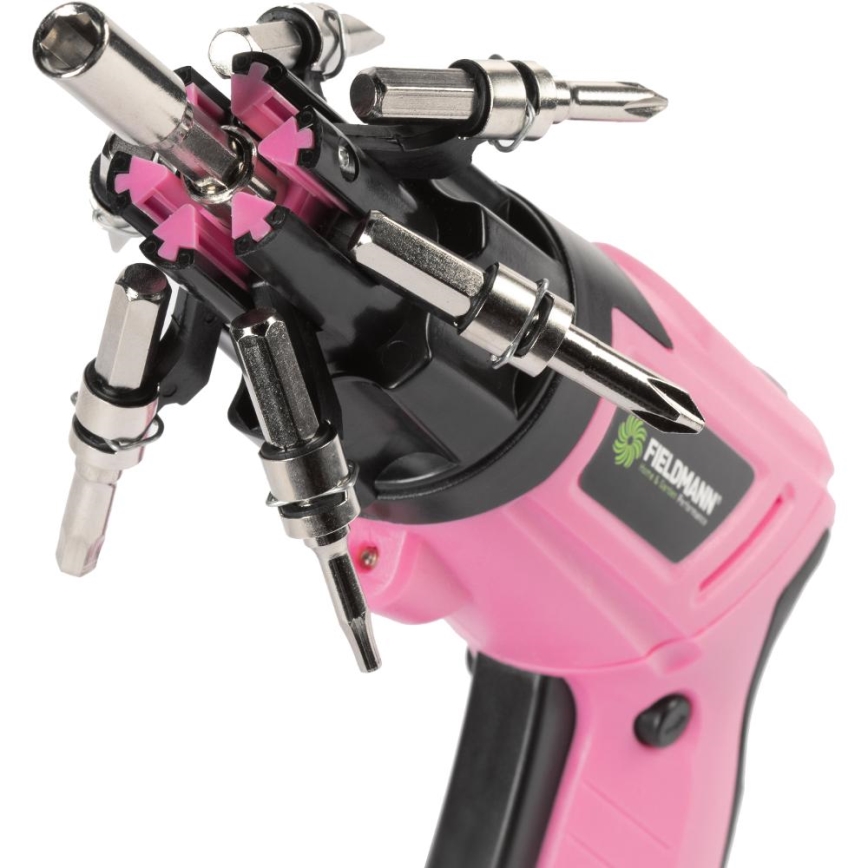 Fieldmann - Akkuschrauber 3,6V 1300 mAh rosa