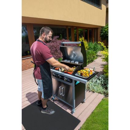 Fieldmann - Gasgrill 3x Brenner matt Chrom