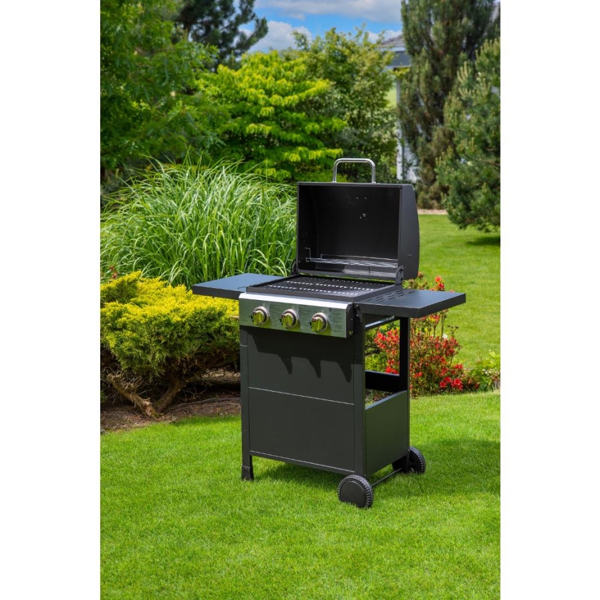 Fieldmann - Gasgrill 3x Brenner schwarz
