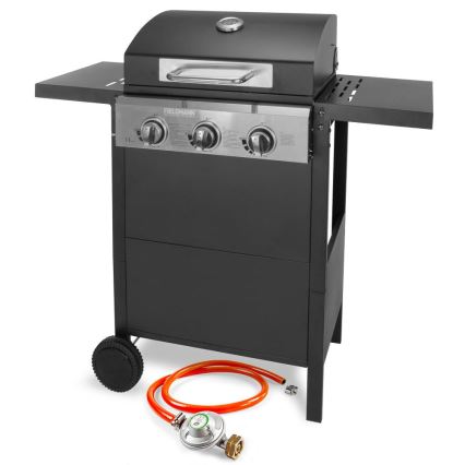 Fieldmann - Gasgrill 3x Brenner schwarz