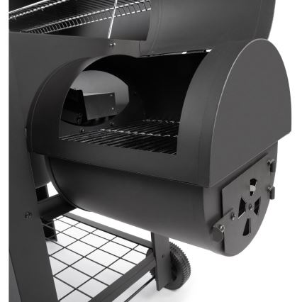 Fieldmann - Holzkohlegrill mit Smoker schwarz