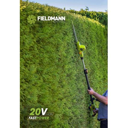 Fieldmann - Kabellose Teleskopheckenschere 20V