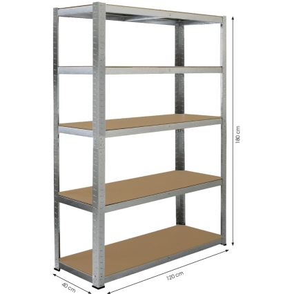 Fieldmann - Lagerregal 120x180x40 cm