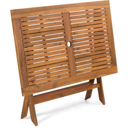 Fieldmann - Zusammenklappbarer Gartentisch 120x70 cm Akazie