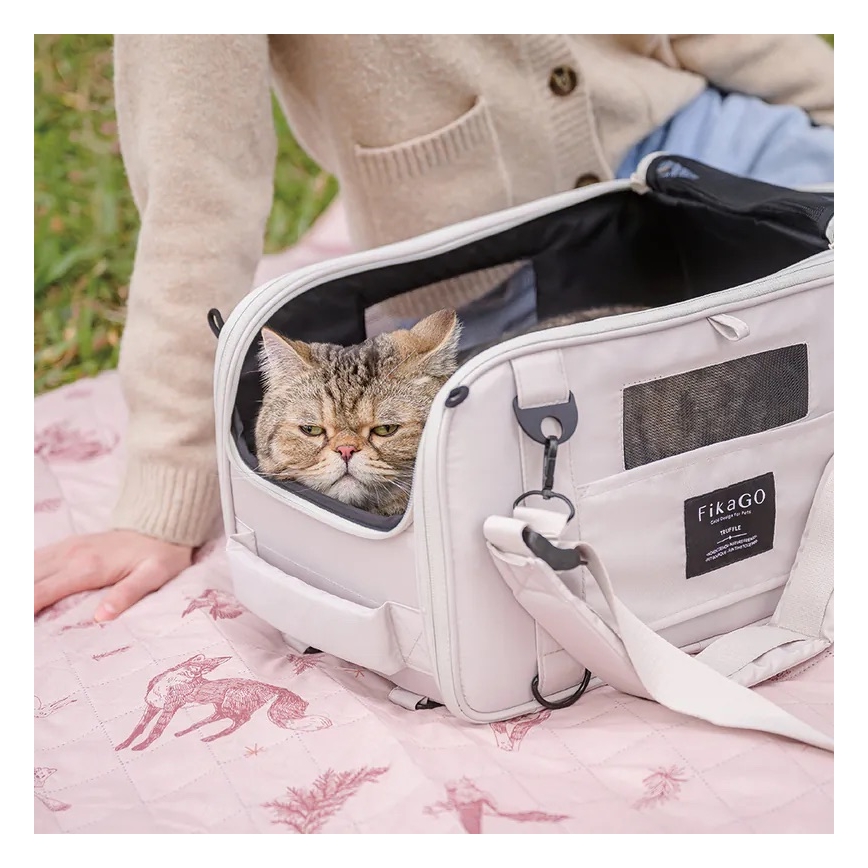 Fikago - Reise-Träger für Hunde und Katzen TRUFFLE Artic Flower