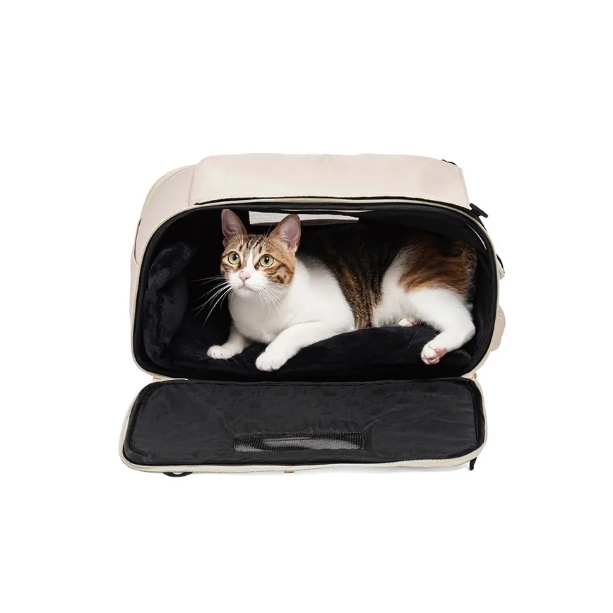 Fikago - Reisetasche für Hunde und Katzen TRUFFLE Creamy Cloud