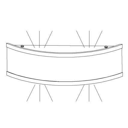 Fischer & Honsel 18612 - LED Wandbeleuchtung SHINE 2xLED/6W/230V