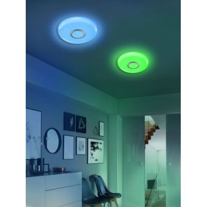 Fischer & Honsel 20756 - LED RGBW Dimmbare Deckenleuchte T-ESRA LED/19W/230V 2700-6500K Wi-Fi Tuya + Fernbedienung