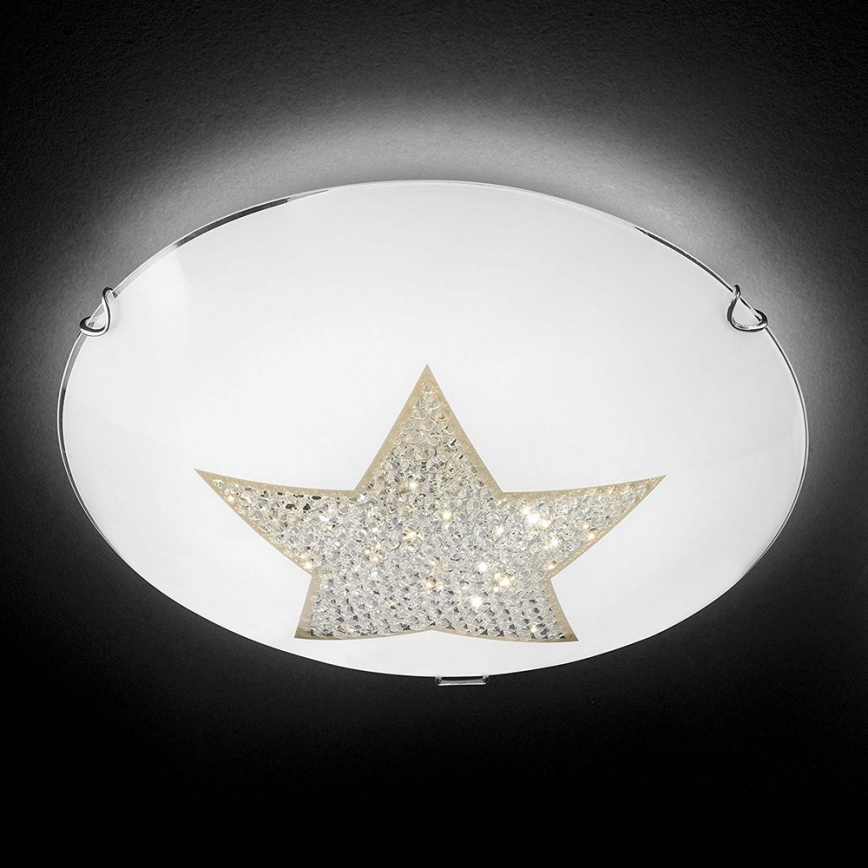 Fischer & Honsel 22362 - LED Kristall-Deckenleuchte STAR LED/24W/230V