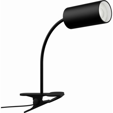 Flexibel verstellbare Klemmleuchte PUNTO 1xGU10/9W/230V schwarz