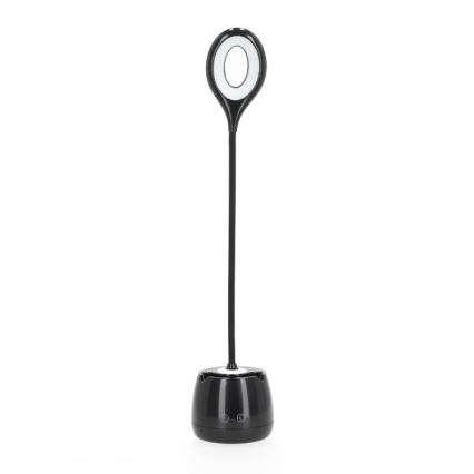 Flexible, aufladbare LED-Tischleuchte mit Dimm-Funktion LUSIA LED/5W/5V 3000/4000K 1200 mAh schwarz
