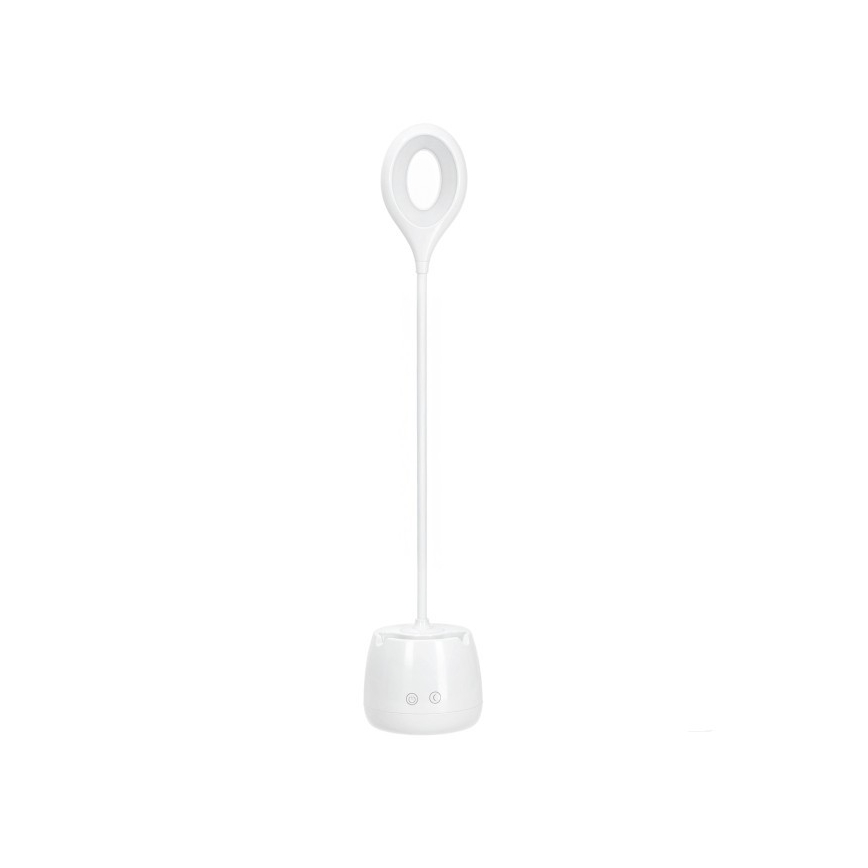 Flexible, aufladbare LED-Tischleuchte mit Dimm-Funktion LUSIA LED/5W/5V 3000/4000K 1200 mAh weiß