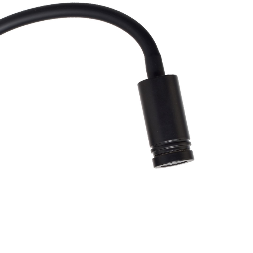 Flexible, kleine LED-Wandleuchte BASE 1xLED/8W+1xLED/2W/230V schwarz/silbern