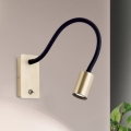 Flexible, kleine LED-Wandleuchte KURT LED/5W/230V golden