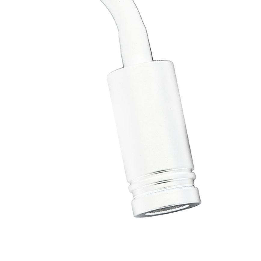 Flexible, kleine LED-Wandleuchte mit USB BASE 1xLED/8W+1xLED/2W/230V weiß/silbern