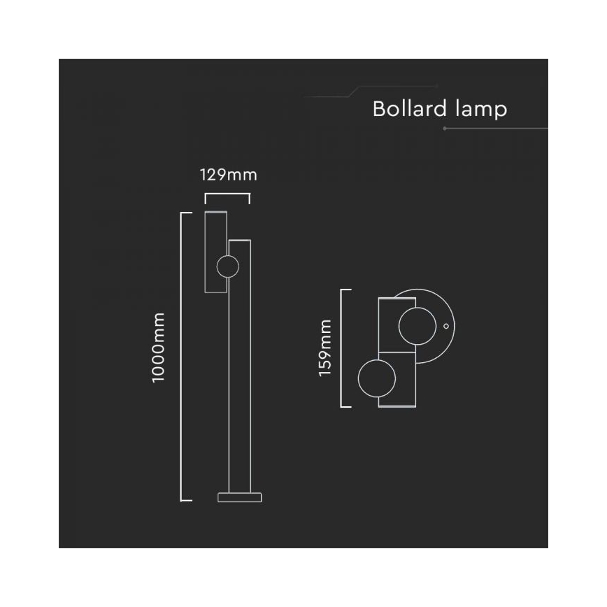 Flexible LED-Außenleuchte LED/4W/230V 4000K IP44 100 cm weiß