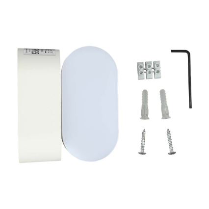 Flexible LED-Outdoor-Wandleuchte LED/5W/230V 3000K IP65 weiß