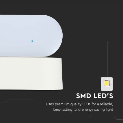 Flexible LED-Outdoor-Wandleuchte LED/5W/230V 4000K IP65 weiß