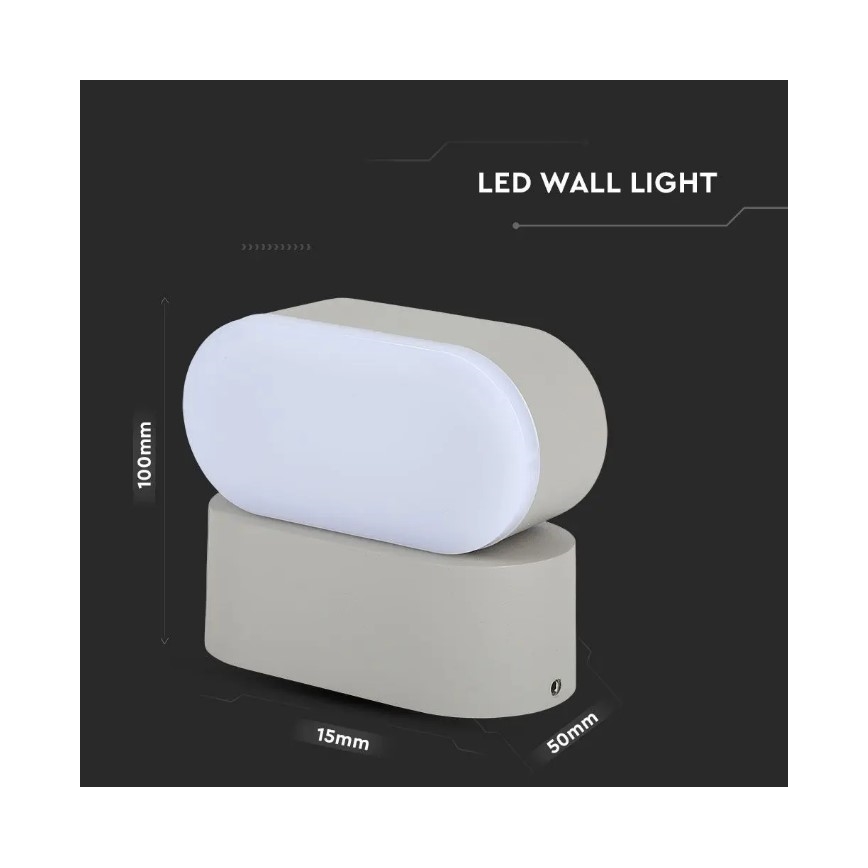 Flexible LED-Wandleuchte für den Außenbereich LED/5W/230V IP65