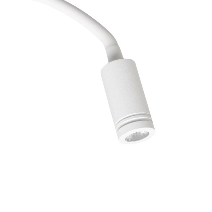 Flexible LED-Wandleuchte mit USB BASE LED/8W+LED/2W/230V weiß