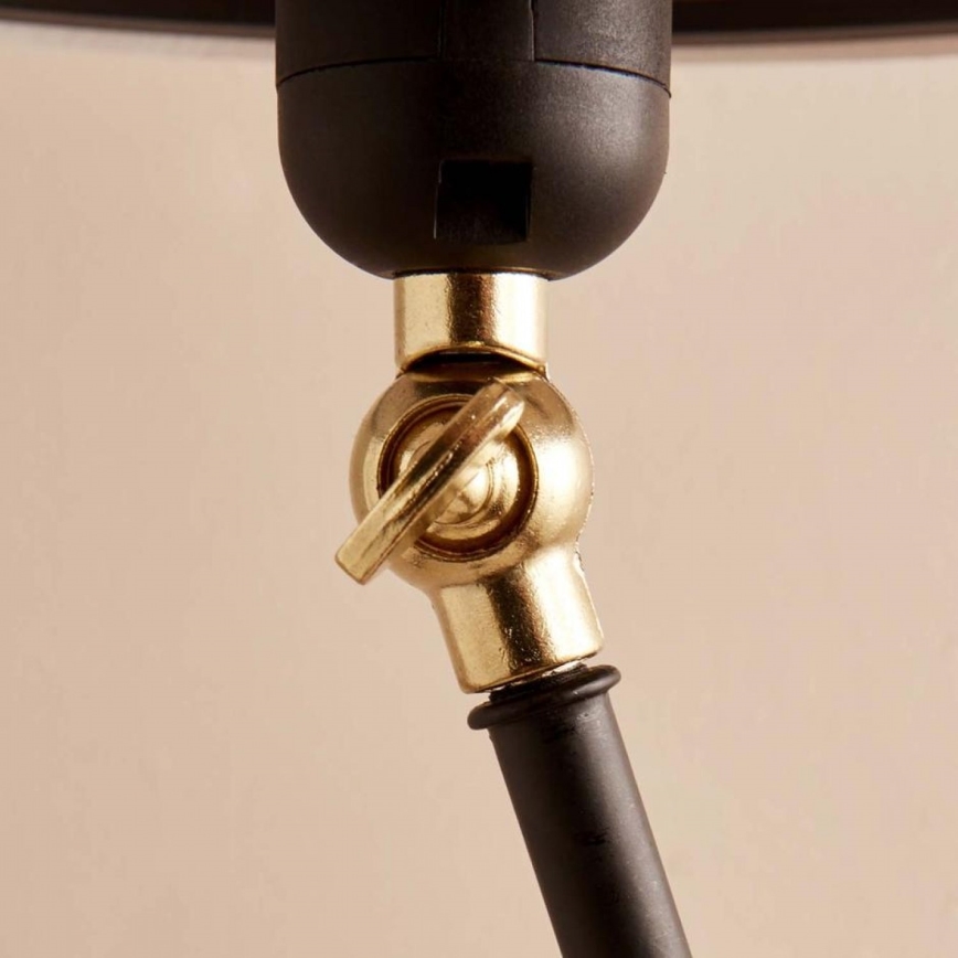 Flexible Stehleuchte AYD 1xE27/40W/230V schwarz/braun