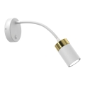 Flexibler Leuchter JOKER 1xGU10/8W/230V weiß/gold