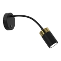 Flexibles Tischlämpchen JOKER 1xGU10/8W/230V schwarz/gold