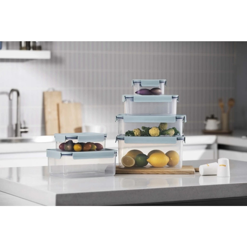 Frischhaltedose CLASSIC PLUS 1,25 l, blau/transparent