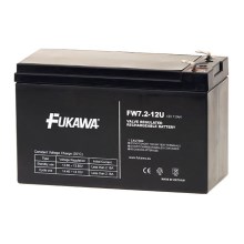 FUKAWA FW 7,2-12 F1U - Bleiakkumulator 12V/7,2Ah/faston 4,7mm